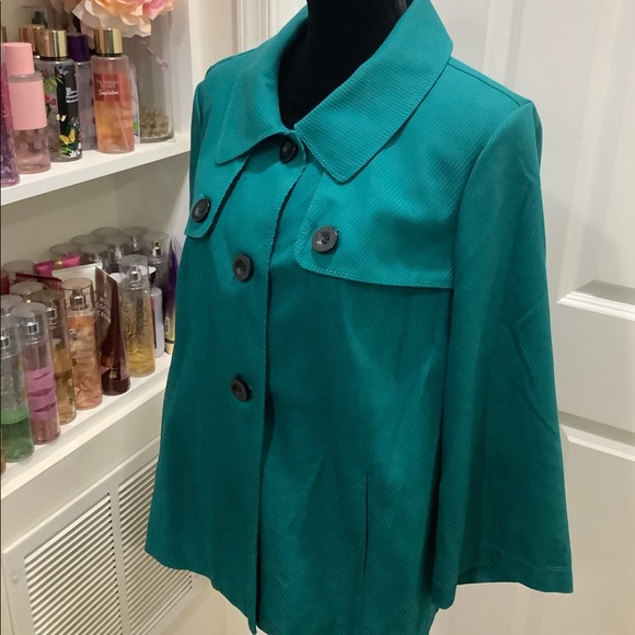 Vintage Trench Button Down Waist Jacket - Picture 4 of 6